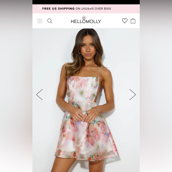 Hello Molly Pretty Painting Mini Dress BNWT - Picture 1 of 4